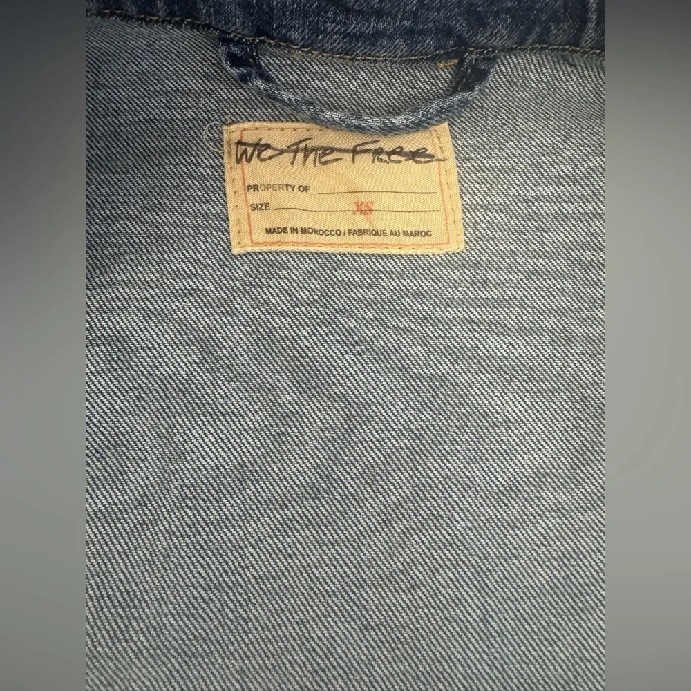 Free People Fast Lane Denim Moto Jacket Size: XS NWOT